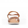 Sandàlies planes Redlove melissandre marrons amb quadrats