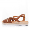 Sandalias planas Redlove melissandre marrones con cuadrados