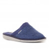 Zapatillas casa Vulladi azules con margen de puntitos