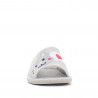 Zapatillas casa Vulladi grises con gatito