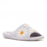 Zapatillas casa Vulladi grises con margaritas