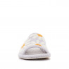 Zapatillas casa Vulladi grises con margaritas