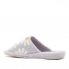 Zapatillas casa Vulladi grises con margaritas