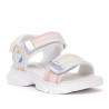 sandalias CRECENDO con triple velcro y unicornio