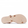 Chanclas Ipanema fashion sand VIII gem beige doradas