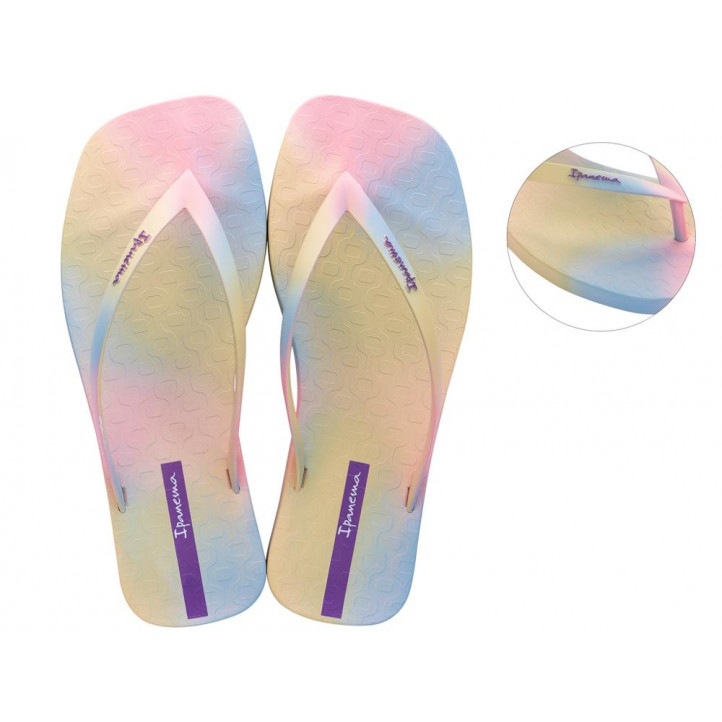 CHANCLAS DE MUJER IPANEMA FEVER PRINT PINK/PINK/BEIGE - Querol online