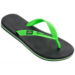 CHANCLAS DE UNISEX IPANEMA CLAS BRASIL II KIDS BLACK/GREEN - Querol online