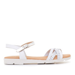 Sandàlies planes Redlove mathilde negres amb parts metal·litzats - Querol online