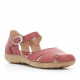 Zapatos planos Walk & Fly rojos cogidos por el tobillo - Querol online