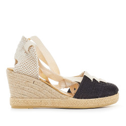 Espardenyes falca Redlove nadine negres amb tires llargues - Querol online