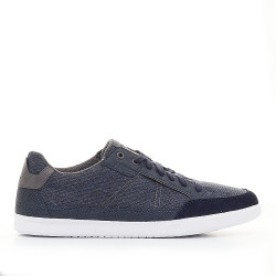 Sabates sport Geox denim amb cordons i sola blanca - Querol online