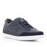 Zapatos sport Geox denim con cordones y suela blanca