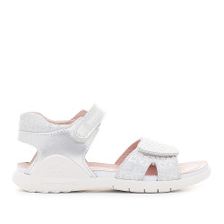 sandalias Biomecanics blancas con animal print y doble velcro - Querol online