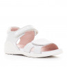 sandalias Biomecanics blancas con animal print y doble velcro