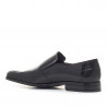 Zapatos vestir Baerchi mocasines negros de piel con elástico