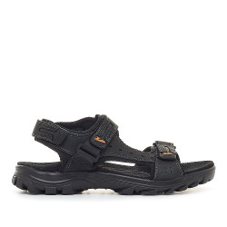 Sandalias Vicmart negras abiertas con interior negro - Querol online