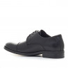 Zapatos vestir Baerchi blucher de piel negros con cordones