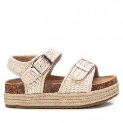 sandalias Xti 058024 suela bio y doble hebilla en beig - Querol online