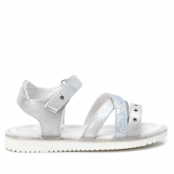 sandalias Xti 058012 plateadas con purpurina y estrellas - Querol online