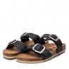 Sandalias planas Refresh 079285 negras con suela bio y material trenzado