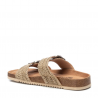Sandalias planas Refresh 079285 taupe con suela bio y material trenzado
