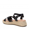 Sandàlies falca Refresh 079179 negre amb tira devantera creuada