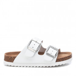 sandàlies Xti 057610 blanques planes amb doble banda - Querol online