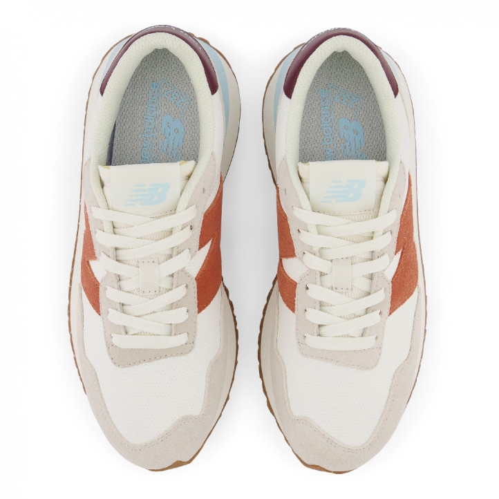 Zapatillas New Balance 237 blancas con cobre - Querol online