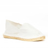 Alpargatas Viguera blancas con suela de esparto de hombre