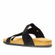 Sandalias Stay negras de antelina - Querol online