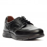 Sabates vestir Baerchi negres amb interior marró i cordons