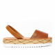 Sandalias plataformas Popa saona en marrón estilo abarca - Querol online
