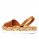 Sandalias plataformas Popa saona en marrón estilo abarca - Querol online