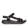 Sandalias planas Amarpies negras completamente