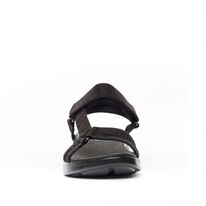 Sandalias planas Amarpies negras completamente - Querol online