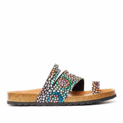 Sandàlies planes Redlove valerie estampatada amb colors - Querol online