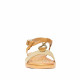 Sandàlies planes CALZAPIES color crema i marrons amb animal print - Querol online