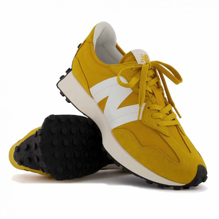 Zapatillas deportivas New Balance 327 Varsity gold con blanco - Querol online