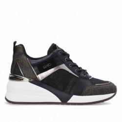 Sabatilles falca LIUJO amb monograma de lúrex - Querol online