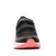 Zapatillas deporte QUETS! negras con velcros y partes rosas - Querol online