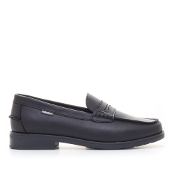 Sabates collegials Pablosky mocasins de pell negres - Querol online