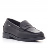 Sabates collegials Pablosky mocasins de pell negres