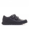 Zapatos colegiales Pablosky de piel negra con doble velcro