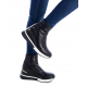 Botines Xti 140105 estilo calcetín con detalles en charol - Querol online