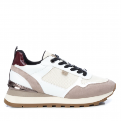 Sabatilles Xti 140240 diferents materials i detall en granat - Querol online