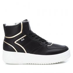 Zapatillas Xti 140351 negras de bota con detalle dorado - Querol online