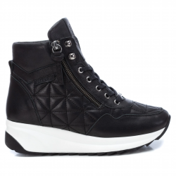 Botines planos Carmela 160279 con cremallera lateral y cordones - Querol online