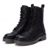 Botines Xti 150088 estilo militar con cremallera y cordón