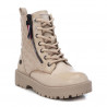 Botins Xti 150060 beix estil militar embuatat