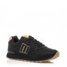 Zapatillas Mustang 69983 negra con detalles dorados joggo